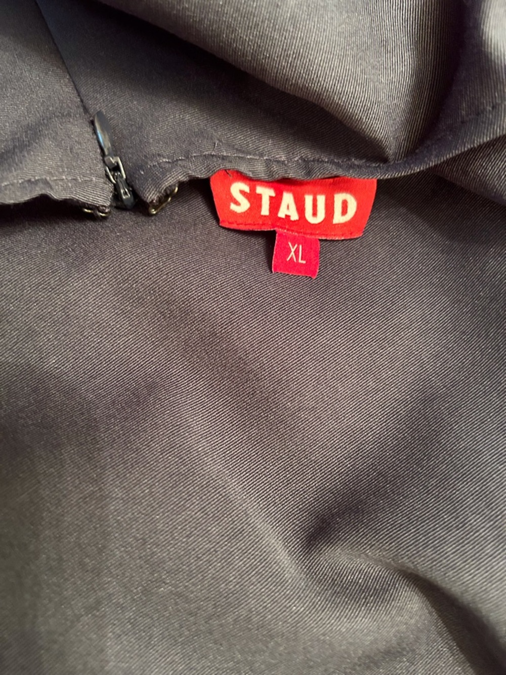 STAUD Navy Short-Sleeve Mock Neck Tunic - Picture 7 of 7